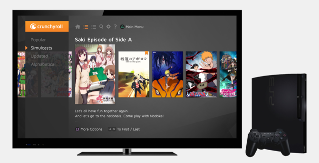 Crunchyroll App PS3 1
