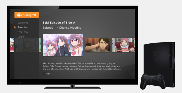 Crunchyroll App PS3 2