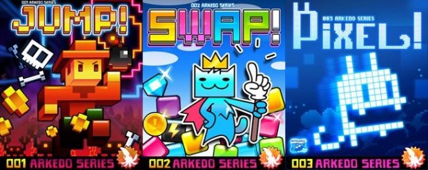 The three games of the Arkedo Series