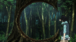 BTOOOM Kosuke Kira after imploding tree BTOOOM!