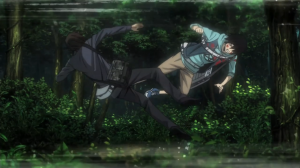 BTOOOM Sakamoto and Kira jump BTOOOM!