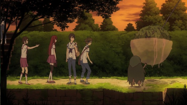 Shin Sekai Yori - Saki saves a Monster Rat