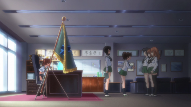 Girls und Panzer Hana and Saori Confronting the Student Council with Miho