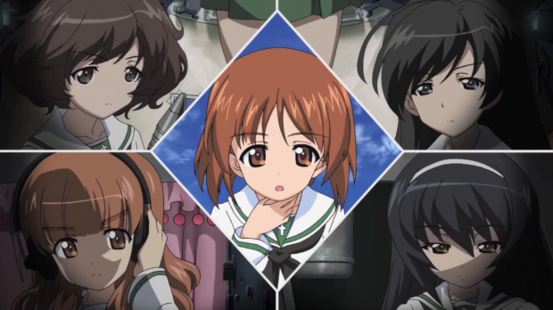 Girls und Panzer Miho, Saori, Hana