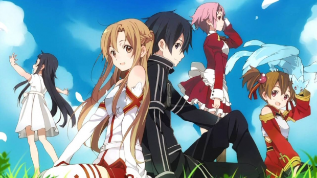 Sword Art Online Kirito Asuna Lisbeth Silica Yui