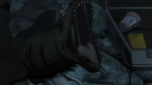 BTOOOM Komodo Dragon hit BTOOOM!