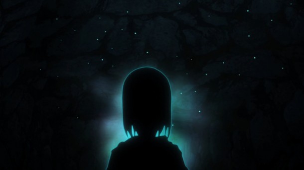 Shin Sekai Yori - Saki doing hypnosis. Shin Sekai Yori - Saki doing hypnosis.