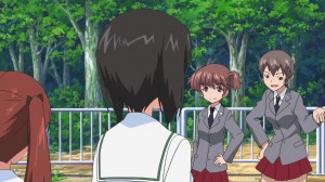 Girls und Panzer Arisa, Arisa's Comrade, Anzu, and Kawashima Girls und Panzer Arisa, Arisa's Comrade, Anzu, and Kawashima