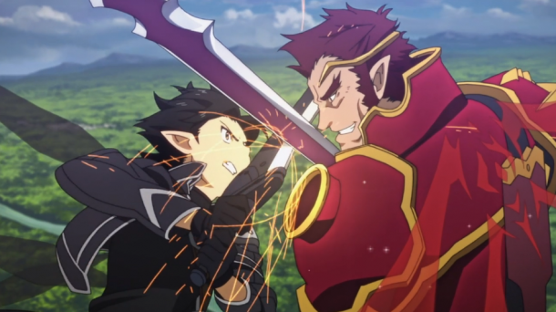 Sword Art Online Kirito and Eugene Battle 2