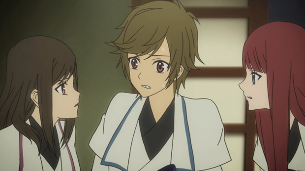 Shin Sekai Yori - Saki, Satoru, and Maria Shin Sekai Yori - Saki, Satoru, and Maria