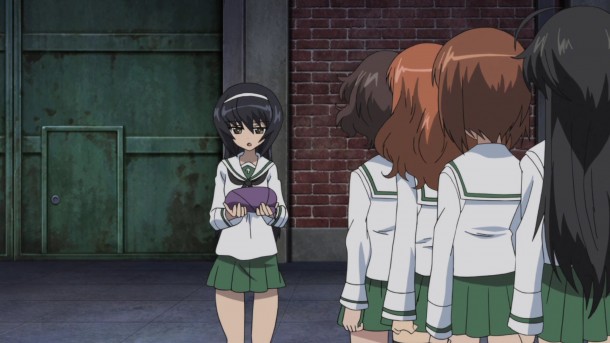 Girls und Panzer Mako, Yukari, Saori, Miho, and Hana