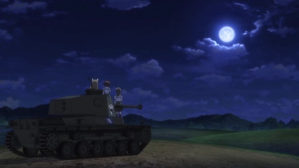 Girls und Panzer Nekonya, Momoga, and Piyotan