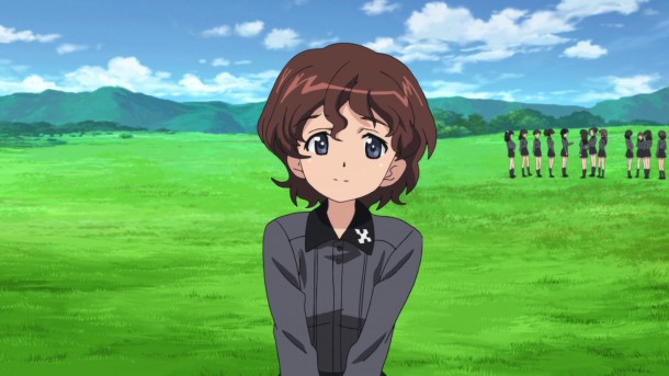 Girls und Panzer rescued Kuromorimine girl