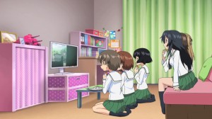 Girls und Panzer Saki, Karina, Yuuki, Ayumi, Azusa, and Aya