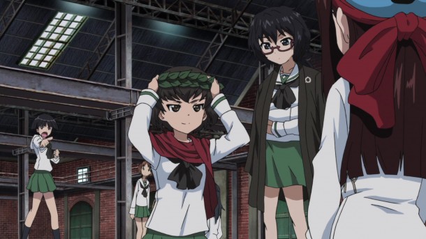 Girls und Panzer Sodoko, Saki, Caesar, Oryou, and Saemonza Girls und Panzer Sodoko, Saki, Caesar, Oryou, and Saemonza