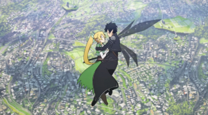 Sword Art Online Kirito and Leafa Hug
