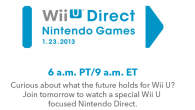 Incoming Nintendo Direct What's does the future hold for the Nintendo Wii U? Find out during tomorrow's Nintendo Direct!