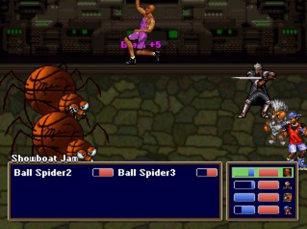 Defeating a group of giant basketball-spiders by slam dunking them to death. Just par for the course.