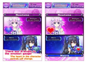 Hyperdimension Neptunia The App emotion gauge