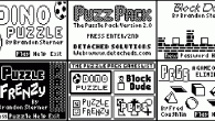 APRIL FOOLS 2013! REVIEW: Puzzle Pack (TI-83) In our first ever calculator game review, we'll cover a built-in program that contains four minigames: Dino Puzzle, Puzzle Frenzy, Pegs, and Block Dude.