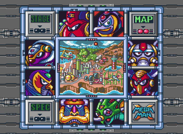 Mega Man X | Stage Select
