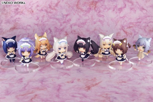 viktormayrin:  operationrainfall:   Sekai Project has announced that the Nekopara Collectible Figurine Boxset is now up for pre-order on their official store.  The set contains 60mm PVC figures of each girl from the Nekepara universe. There are eight