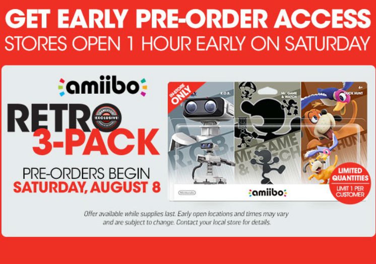 The GameStop 3-Pack Amiibo Event On Saturday Is Real | Oprainfall